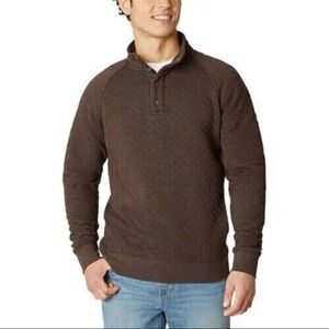 Eddie Bauer Dark Brown Button-Up Jacket XXL